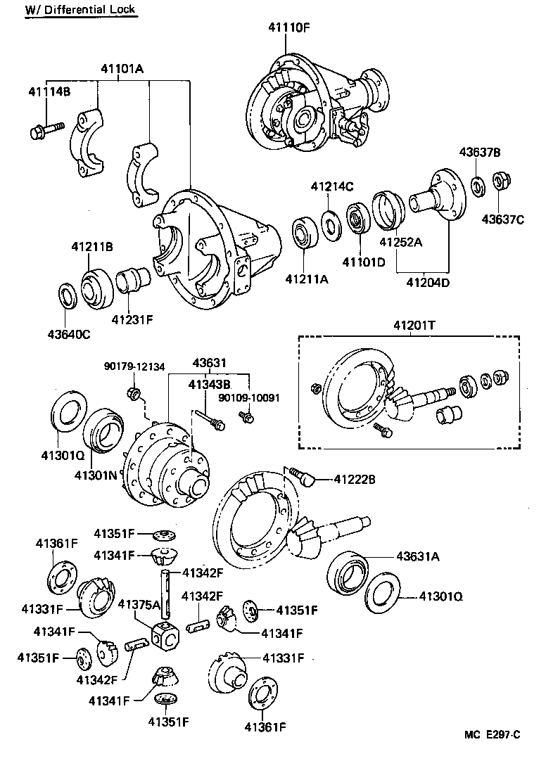  LAND CRUISER 60 62 |  FRONT AXLE HOUSING DIFFERENTIAL