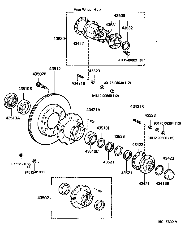  LAND CRUISER 60 62 |  FRONT AXLE HUB