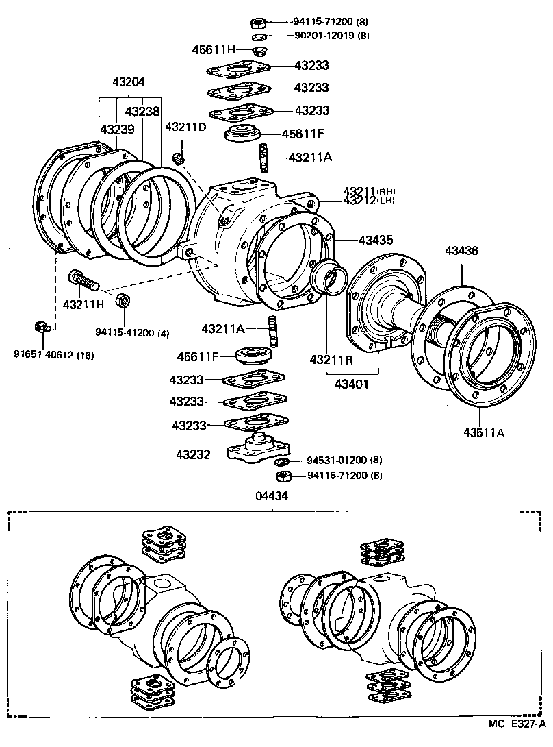  LAND CRUISER 60 62 |  FRONT AXLE ARM STEERING KNUCKLE