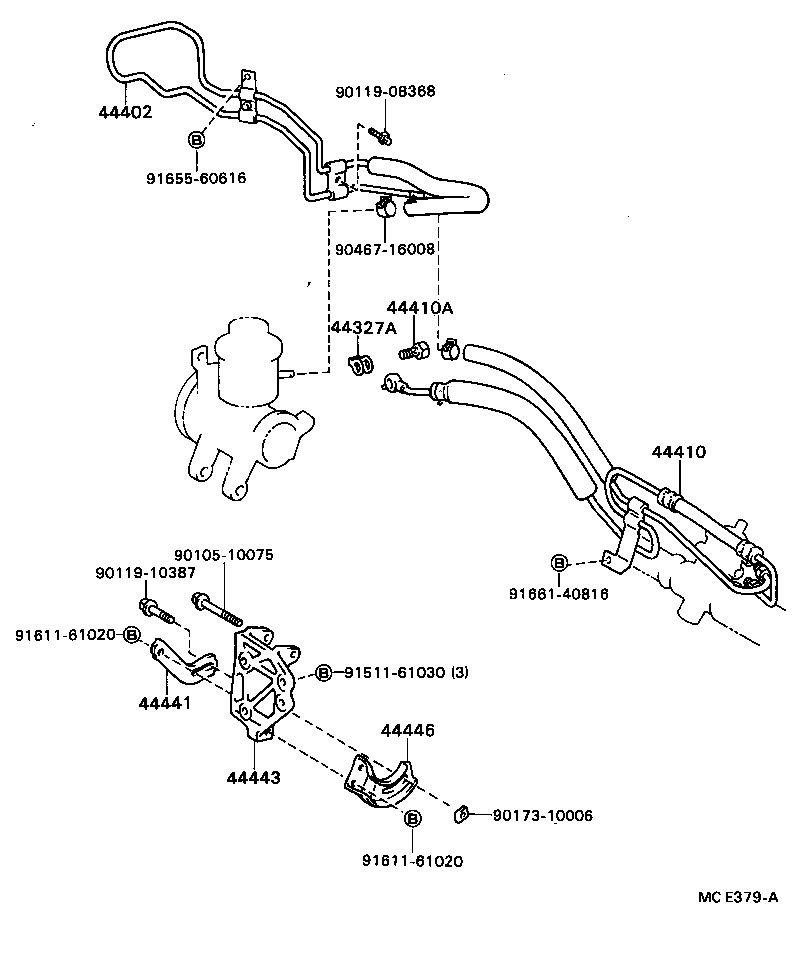  CELICA |  POWER STEERING TUBE