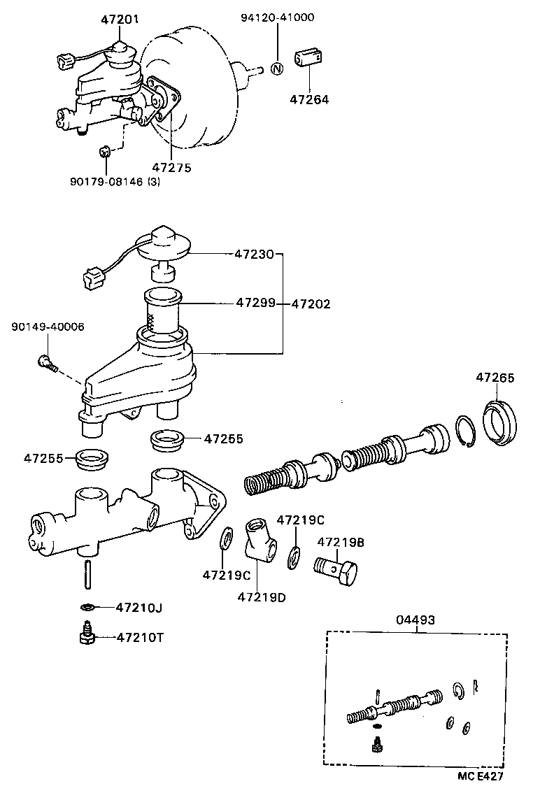  CELICA |  BRAKE MASTER CYLINDER