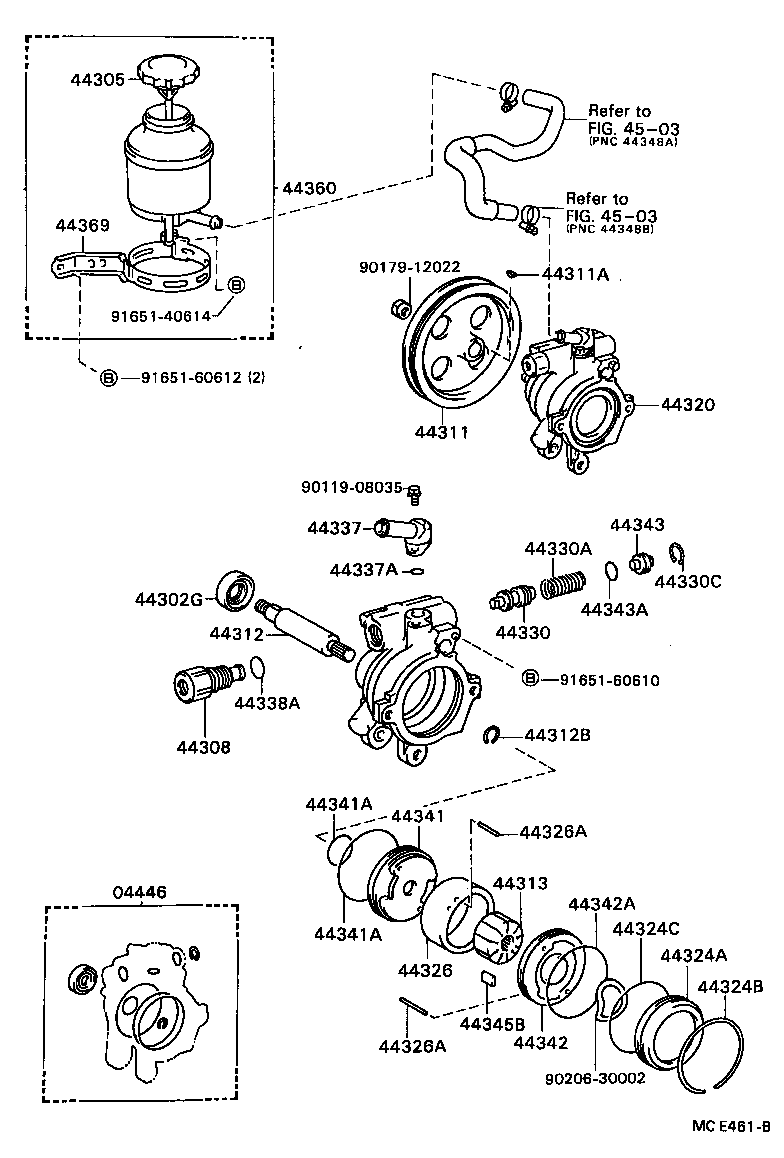  CELICA |  VANE PUMP RESERVOIR POWER STEERING