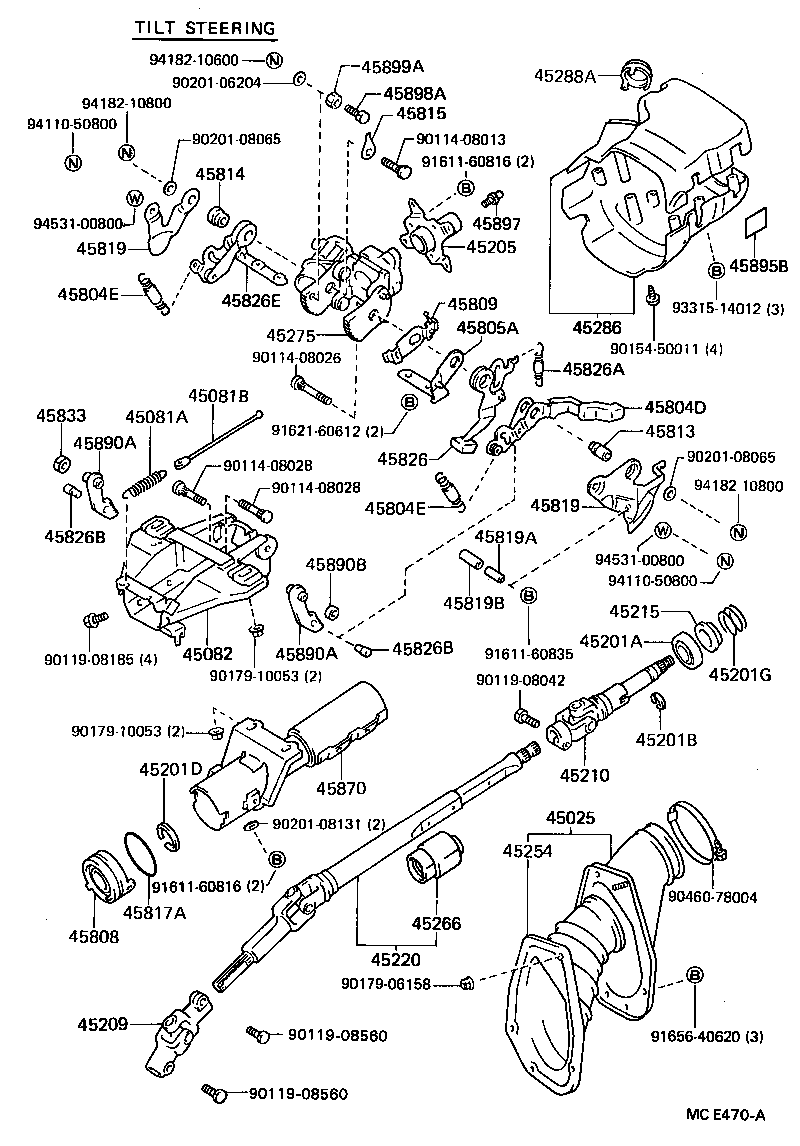  CELICA |  STEERING COLUMN SHAFT