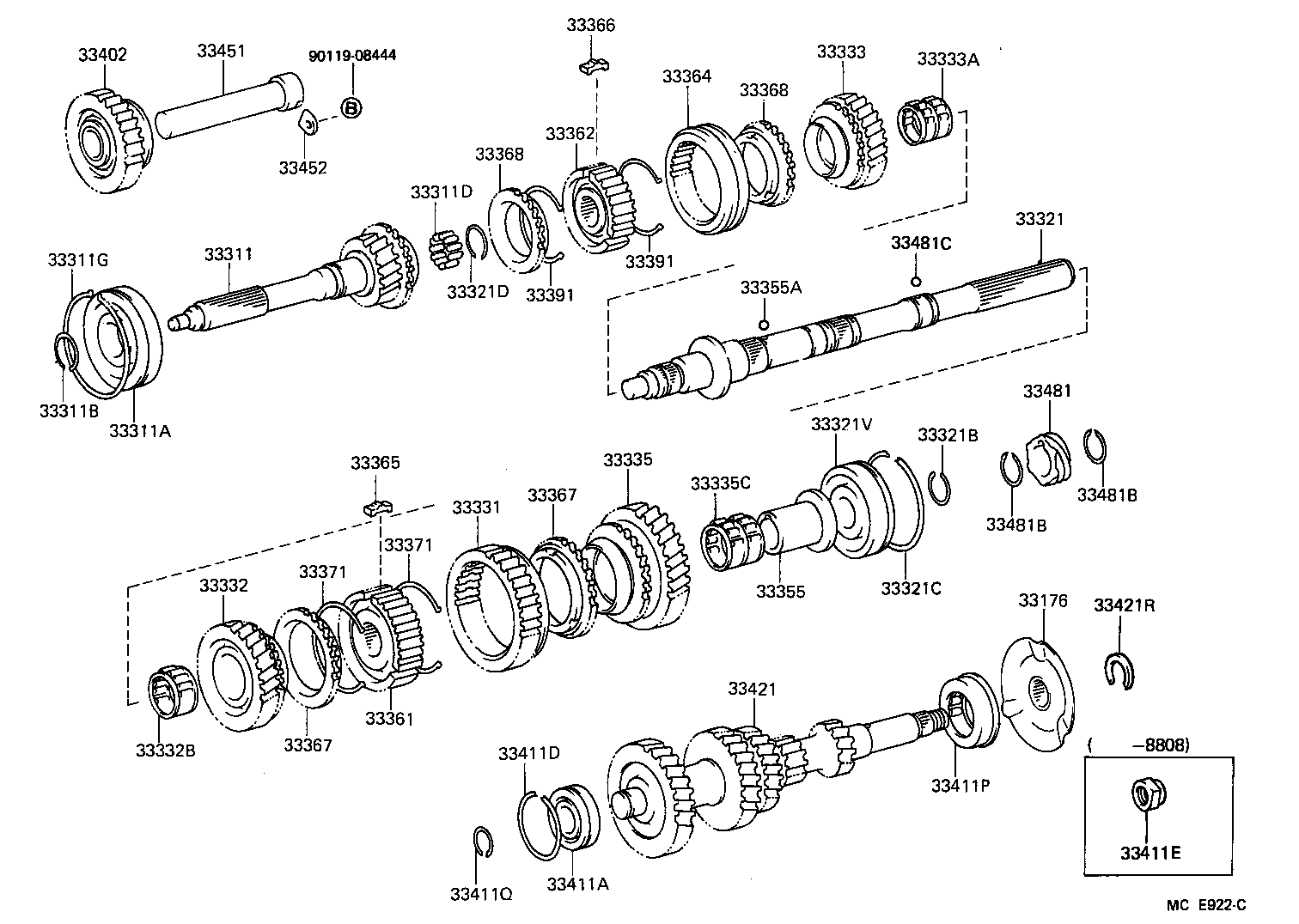  HIACE VAN COMUTER |  TRANSMISSION GEAR MTM