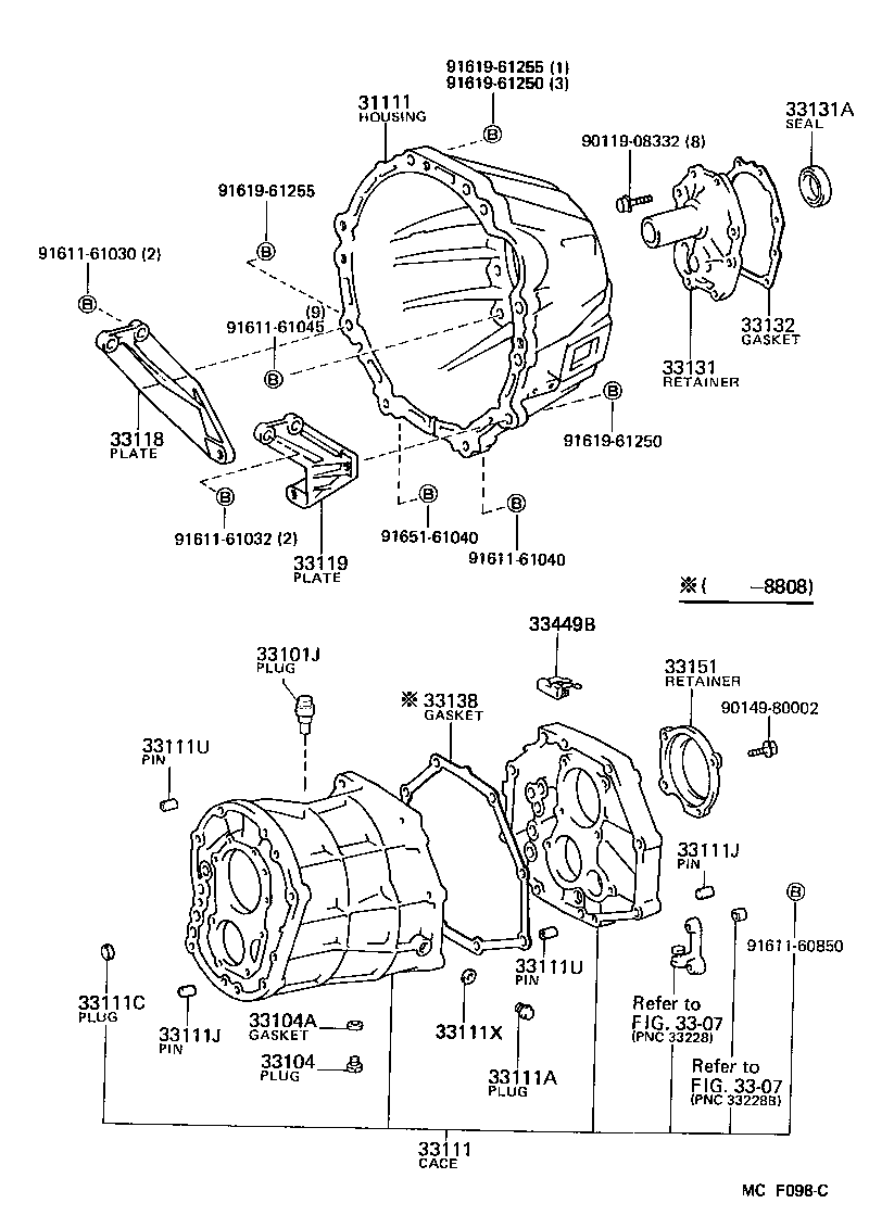  DYNA100 |  CLUTCH HOUSING TRANSMISSION CASE MTM