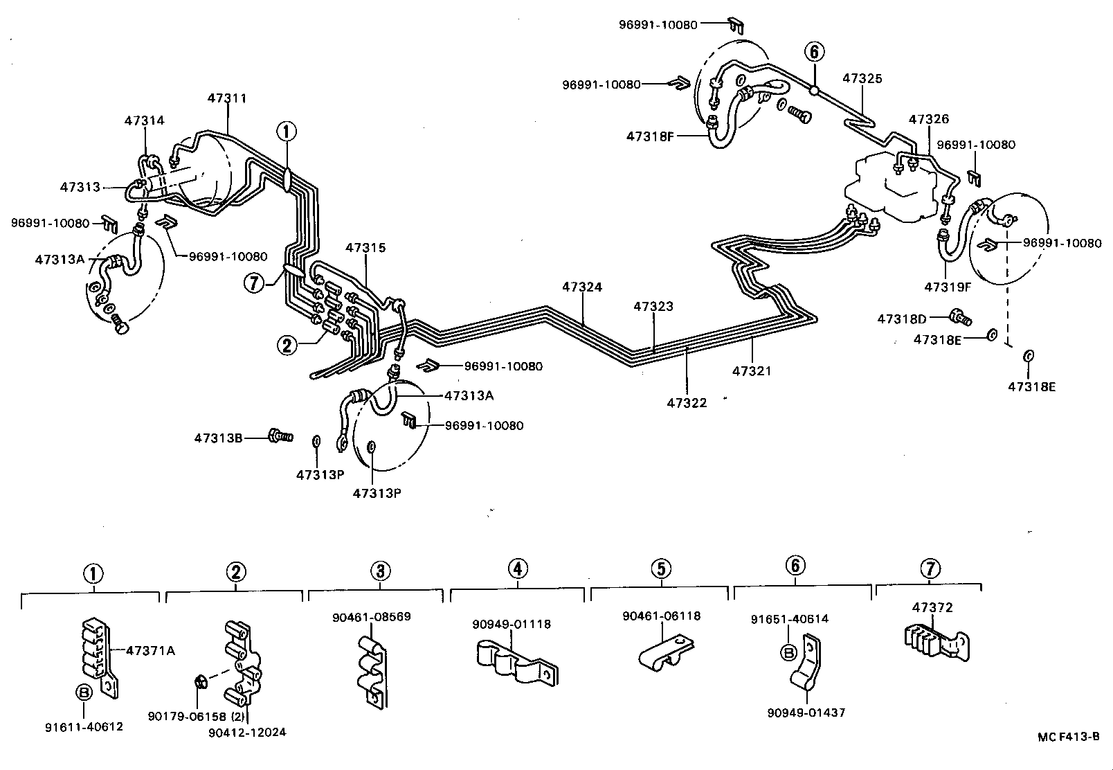  CELICA |  BRAKE TUBE CLAMP