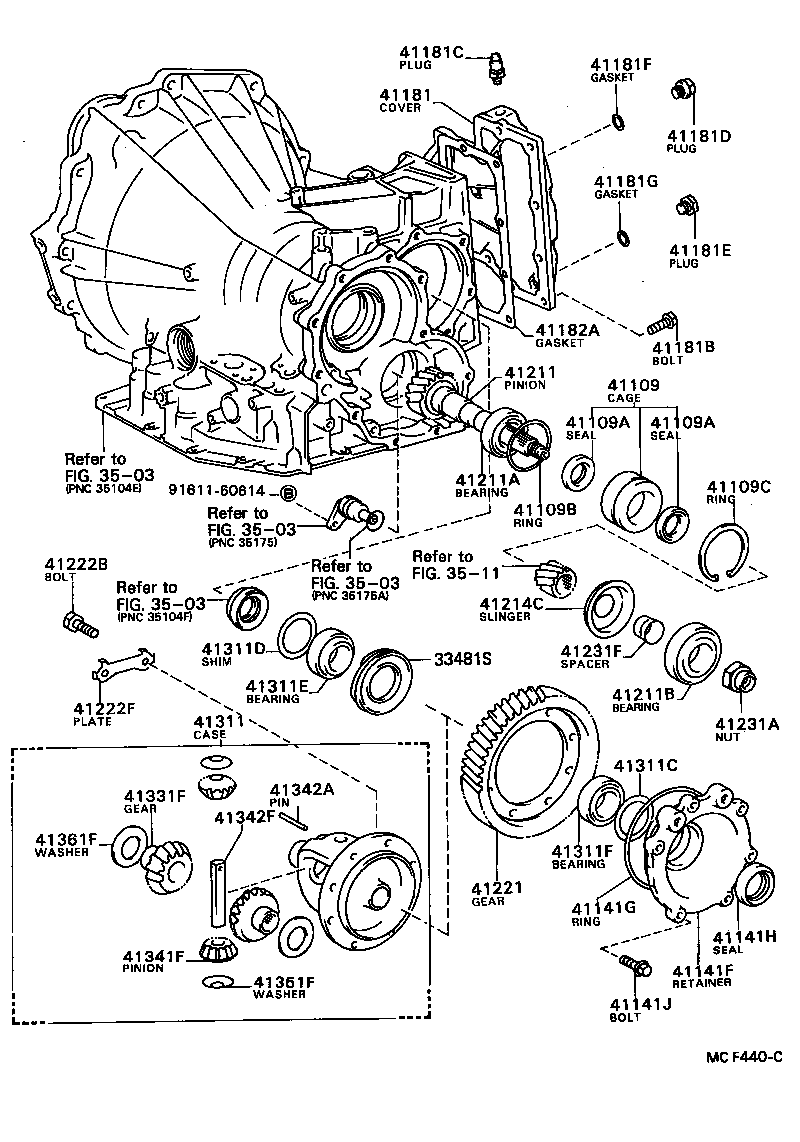  CELICA |  FRONT AXLE HOUSING DIFFERENTIAL