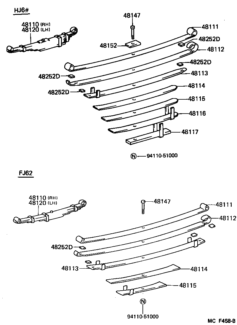  LAND CRUISER 60 62 |  FRONT SPRING SHOCK ABSORBER