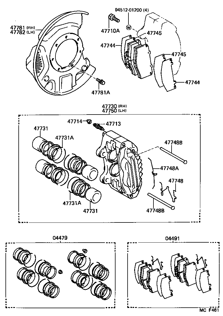  4 RUNNER TRUCK |  FRONT DISC BRAKE CALIPER DUST COVER