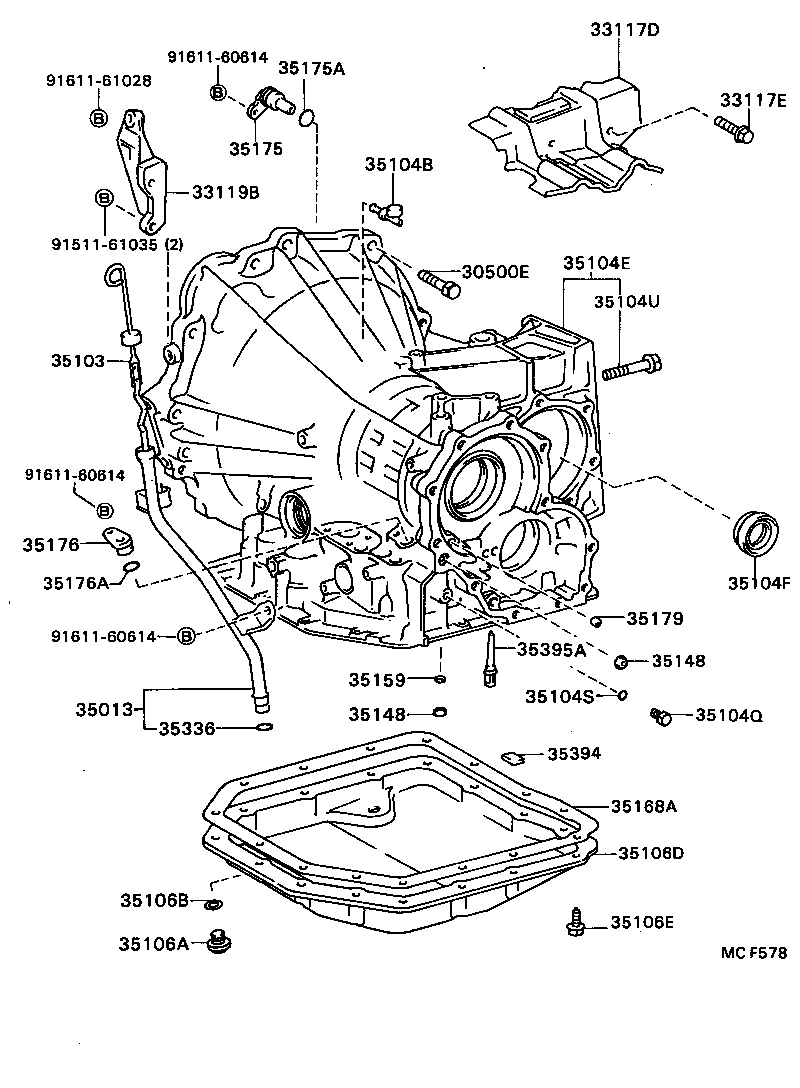  CARINA 2 |  TRANSMISSION CASE OIL PAN ATM