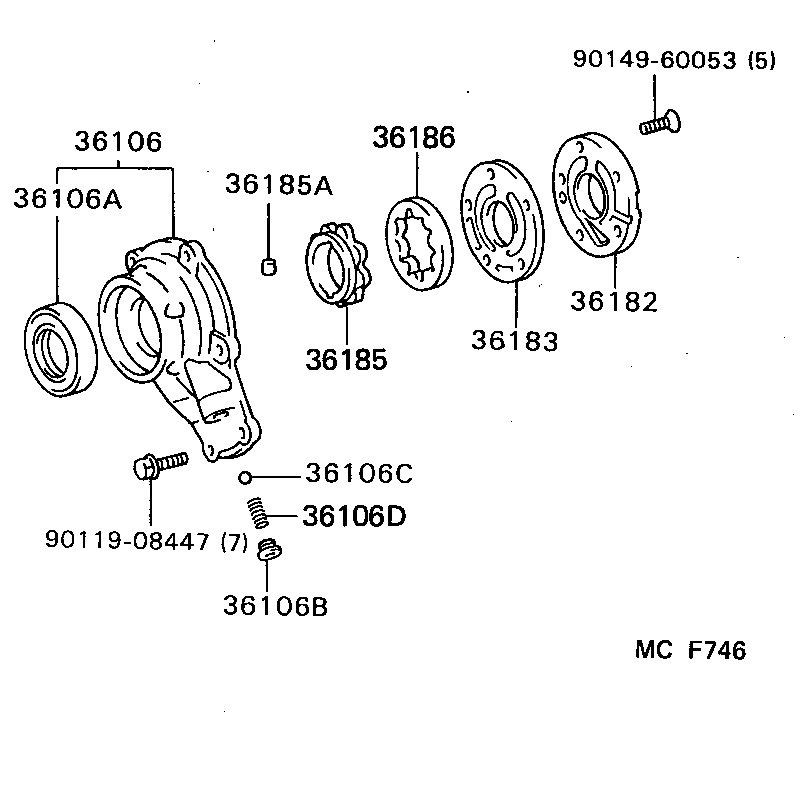  HIACE VAN COMUTER |  TRANSFER OIL PUMP