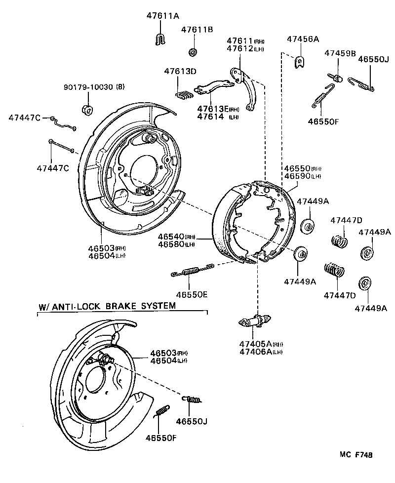  CELICA |  PARKING BRAKE CABLE