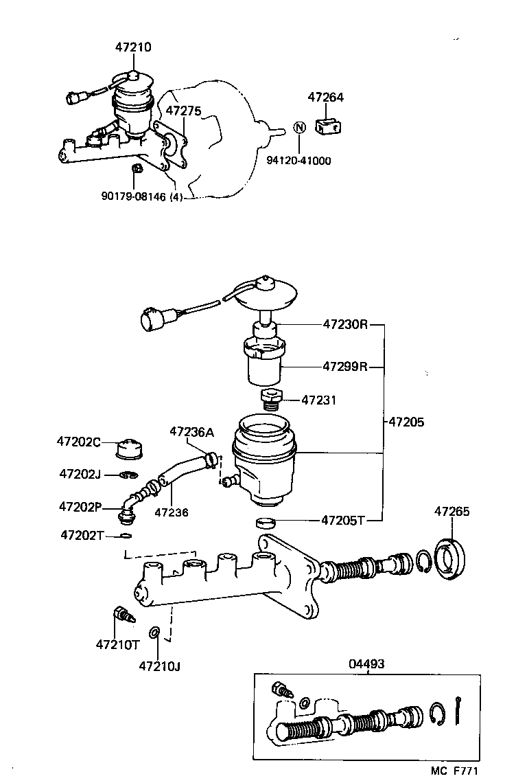  4 RUNNER TRUCK |  BRAKE MASTER CYLINDER