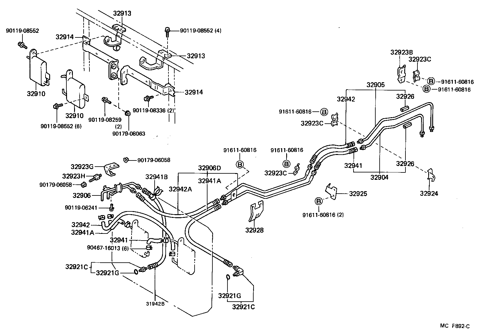  LAND CRUISER 60 62 |  OIL COOLER TUBE ATM