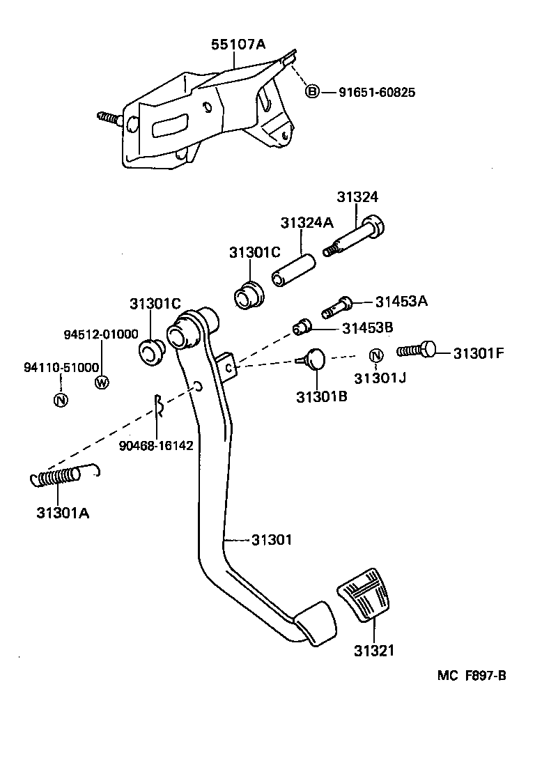  CRESSIDA WAGON |  CLUTCH PEDAL FLEXIBLE HOSE