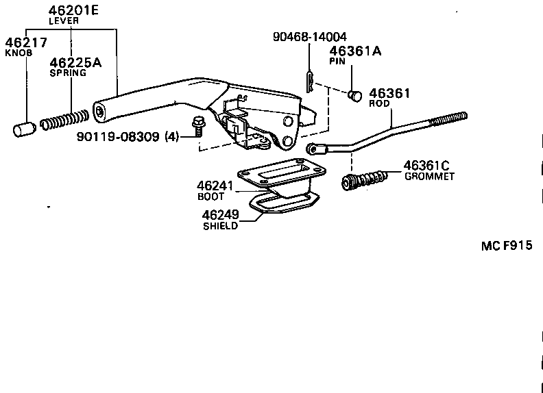  CRESSIDA WAGON |  PARKING BRAKE CABLE