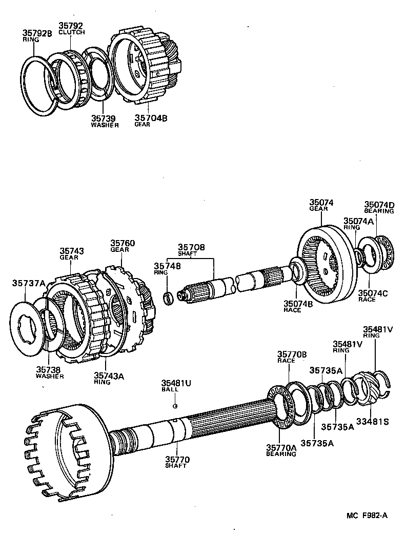  CRESSIDA WAGON |  PLANETARY GEAR REVERSE PISTON COUNTER GEAR ATM