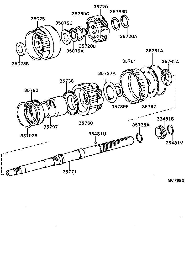  CRESSIDA WAGON |  PLANETARY GEAR REVERSE PISTON COUNTER GEAR ATM