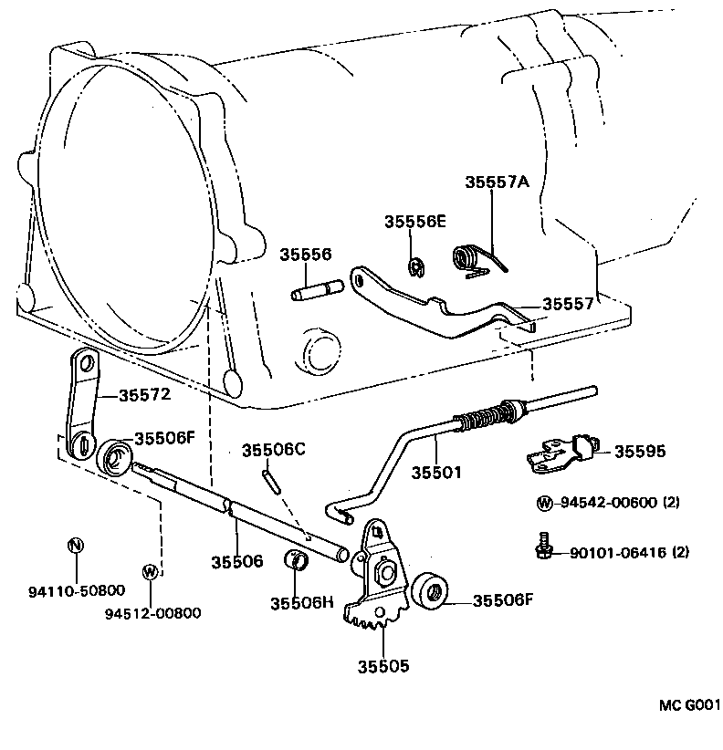  CRESSIDA WAGON |  THROTTLE LINK VALVE LEVER ATM