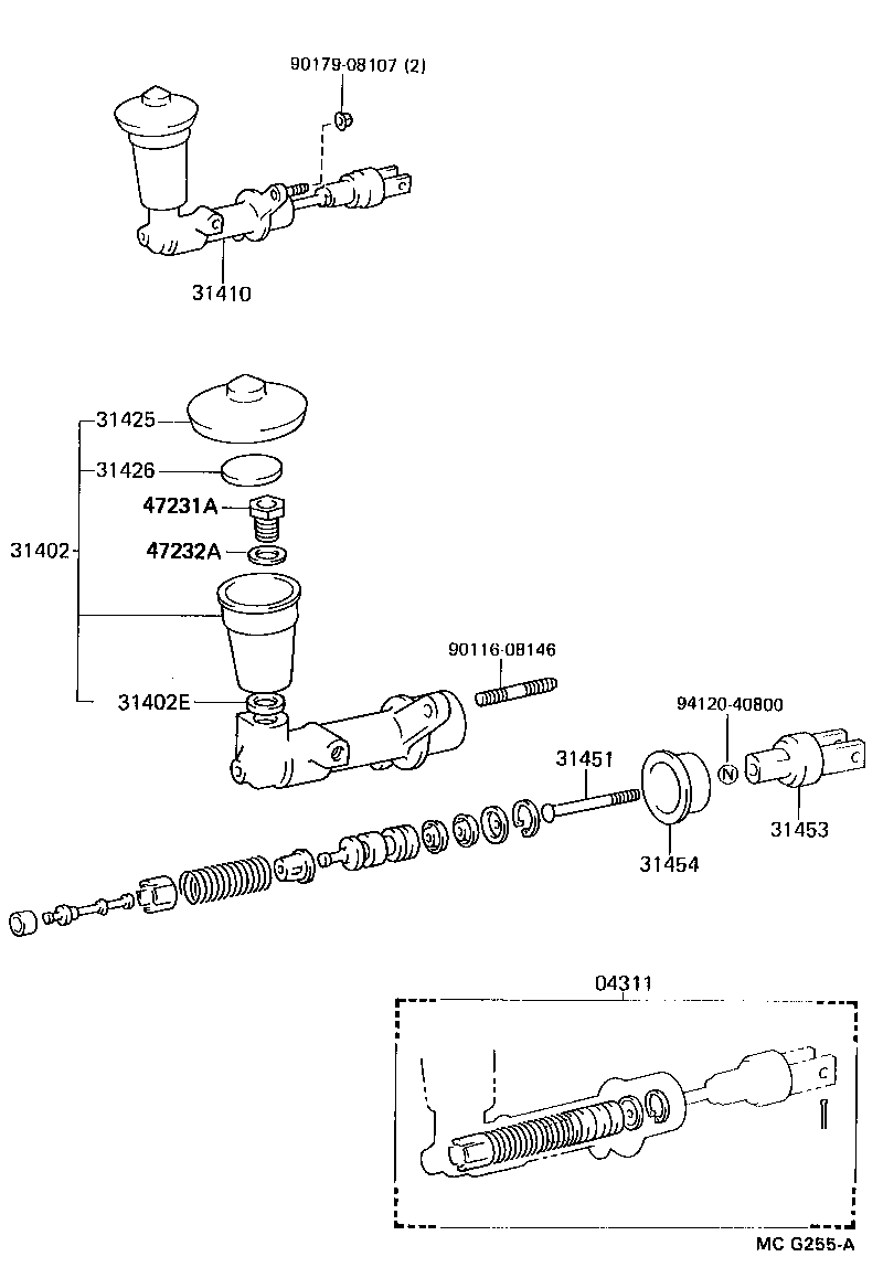  SUPRA |  CLUTCH MASTER CYLINDER