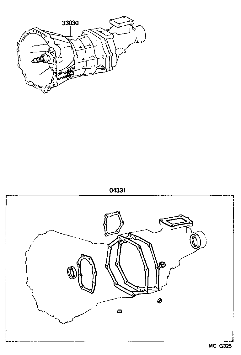  4 RUNNER TRUCK |  TRANSAXLE OR TRANSMISSION ASSY GASKET KIT MTM