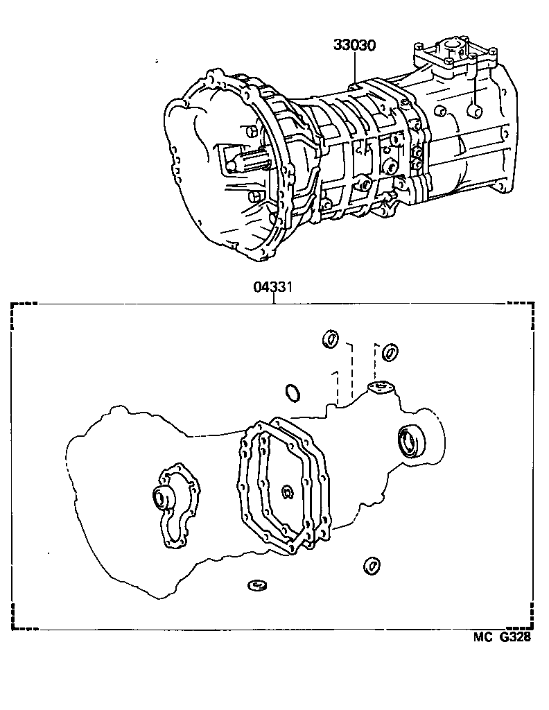  4 RUNNER TRUCK |  TRANSAXLE OR TRANSMISSION ASSY GASKET KIT MTM