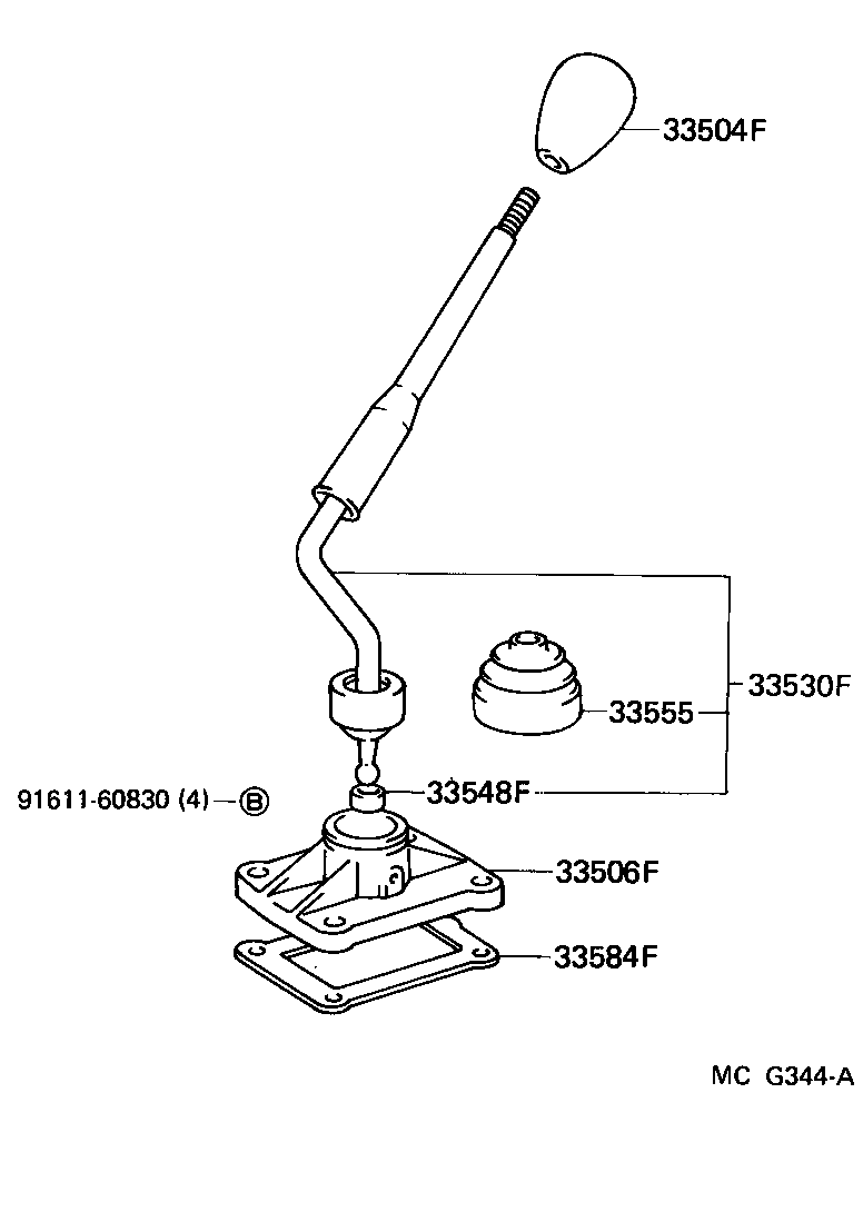  4 RUNNER TRUCK |  SHIFT LEVER RETAINER