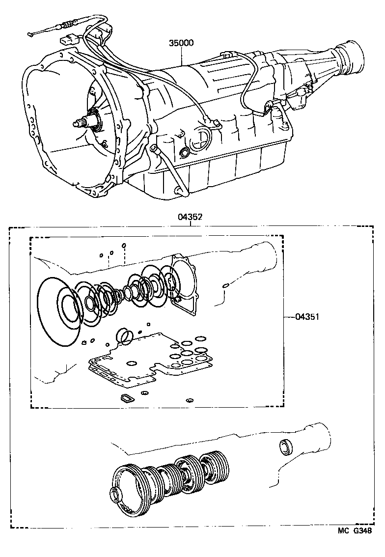  4 RUNNER TRUCK |  TRANSAXLE OR TRANSMISSION ASSY GASKET KIT ATM