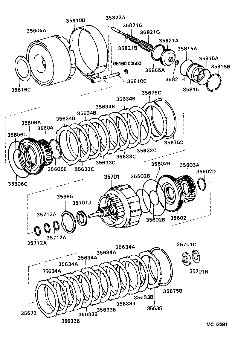  4 RUNNER TRUCK |  BRAKE BAND MULTIPLE DISC CLUTCH ATM