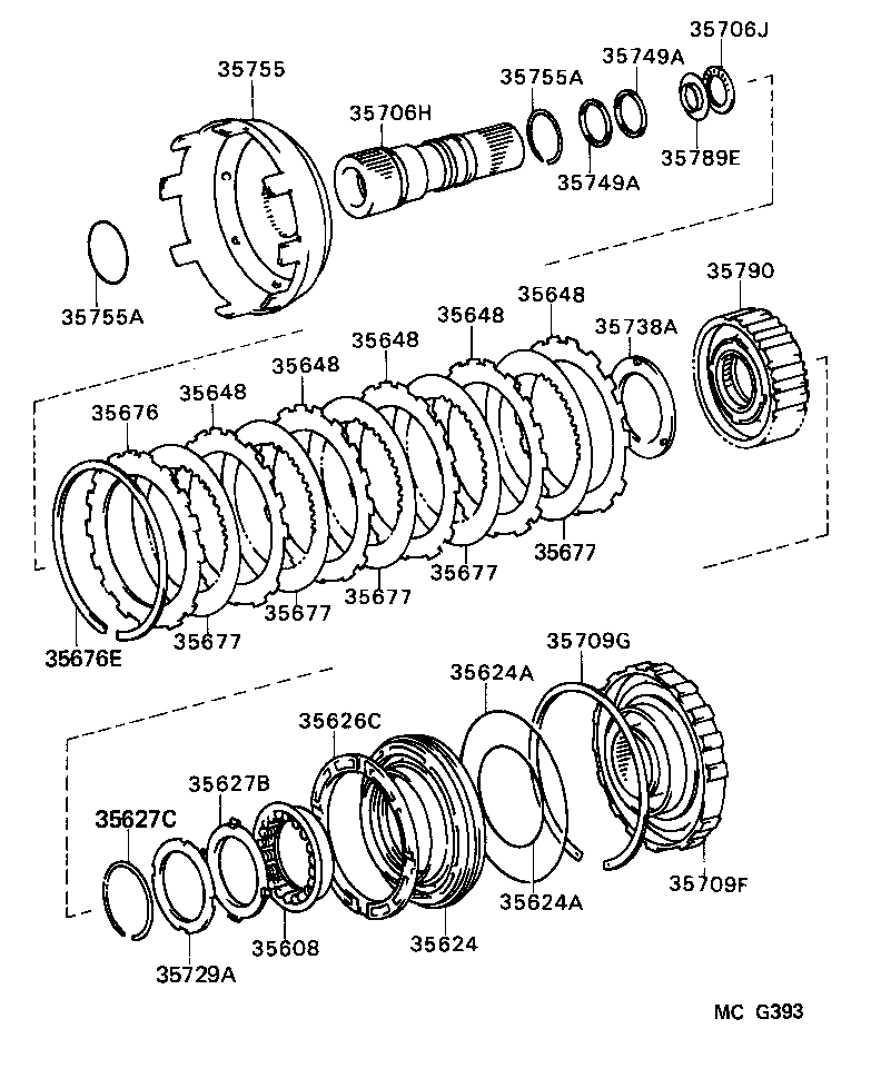  4 RUNNER TRUCK |  CENTER SUPPORT PLANETARY SUN GEAR ATM