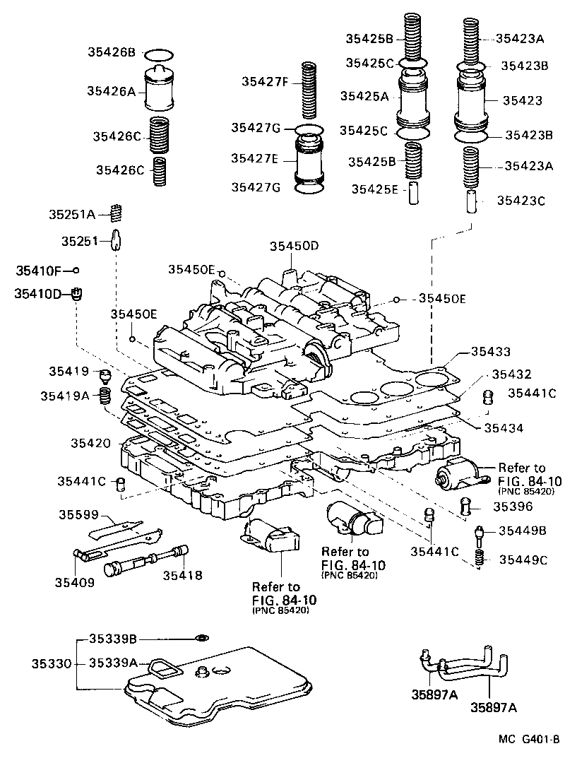  4 RUNNER TRUCK |  VALVE BODY OIL STRAINER ATM