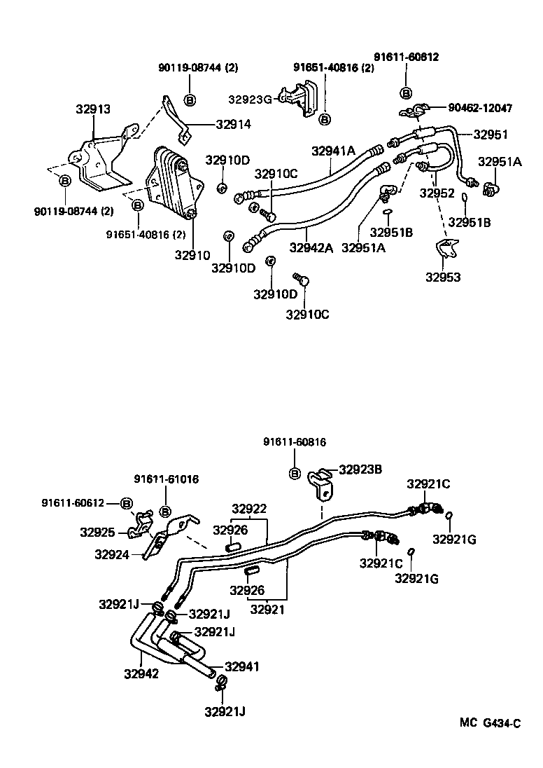  4 RUNNER TRUCK |  OIL COOLER TUBE ATM