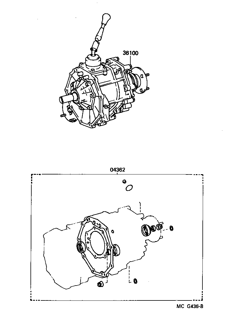  4 RUNNER TRUCK |  TRANSFER ASSEMBLY GASKET KIT