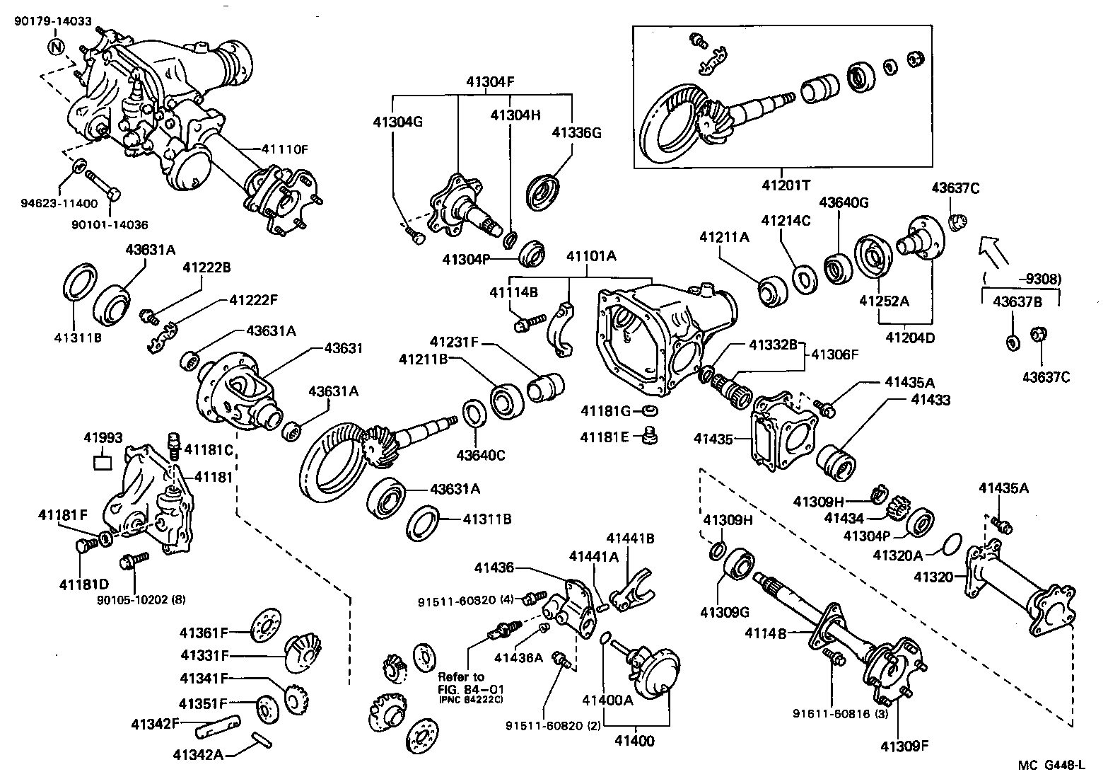  4 RUNNER TRUCK |  FRONT AXLE HOUSING DIFFERENTIAL