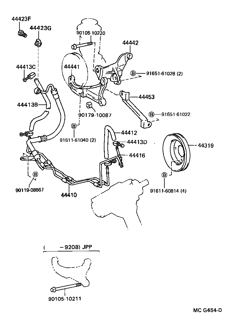  4 RUNNER TRUCK |  POWER STEERING TUBE