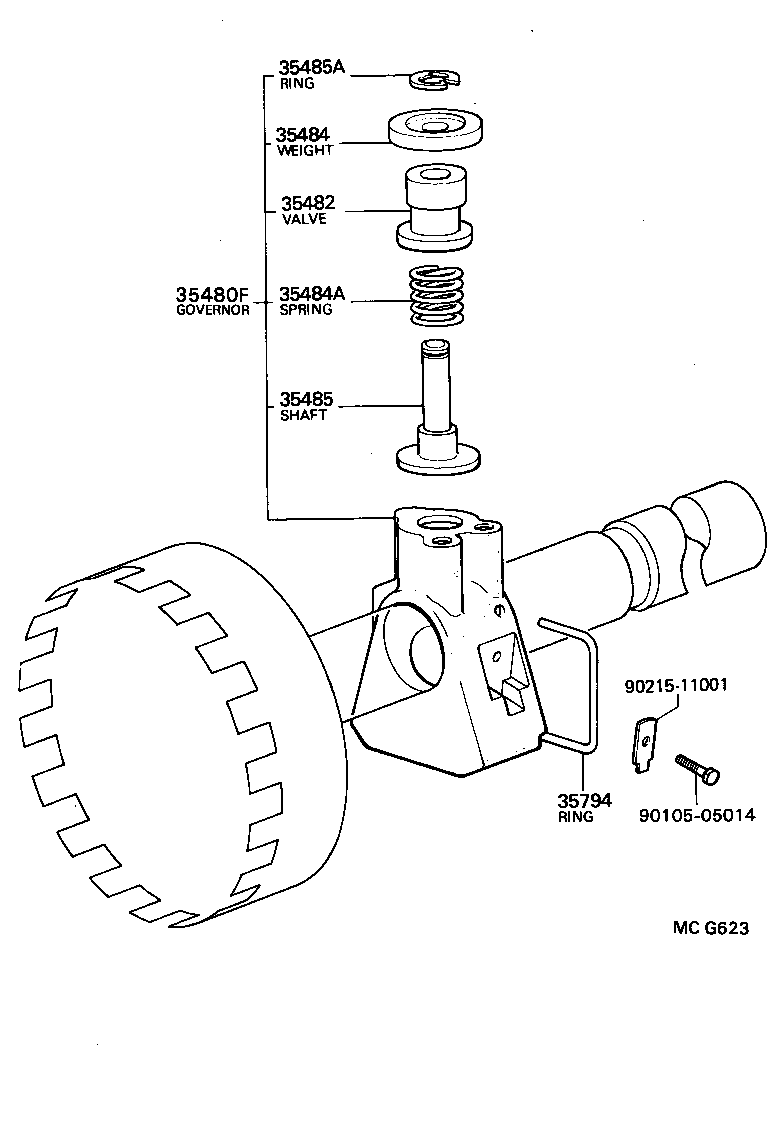  MODEL F |  REAR OIL PUMP GOVERNOR ATM