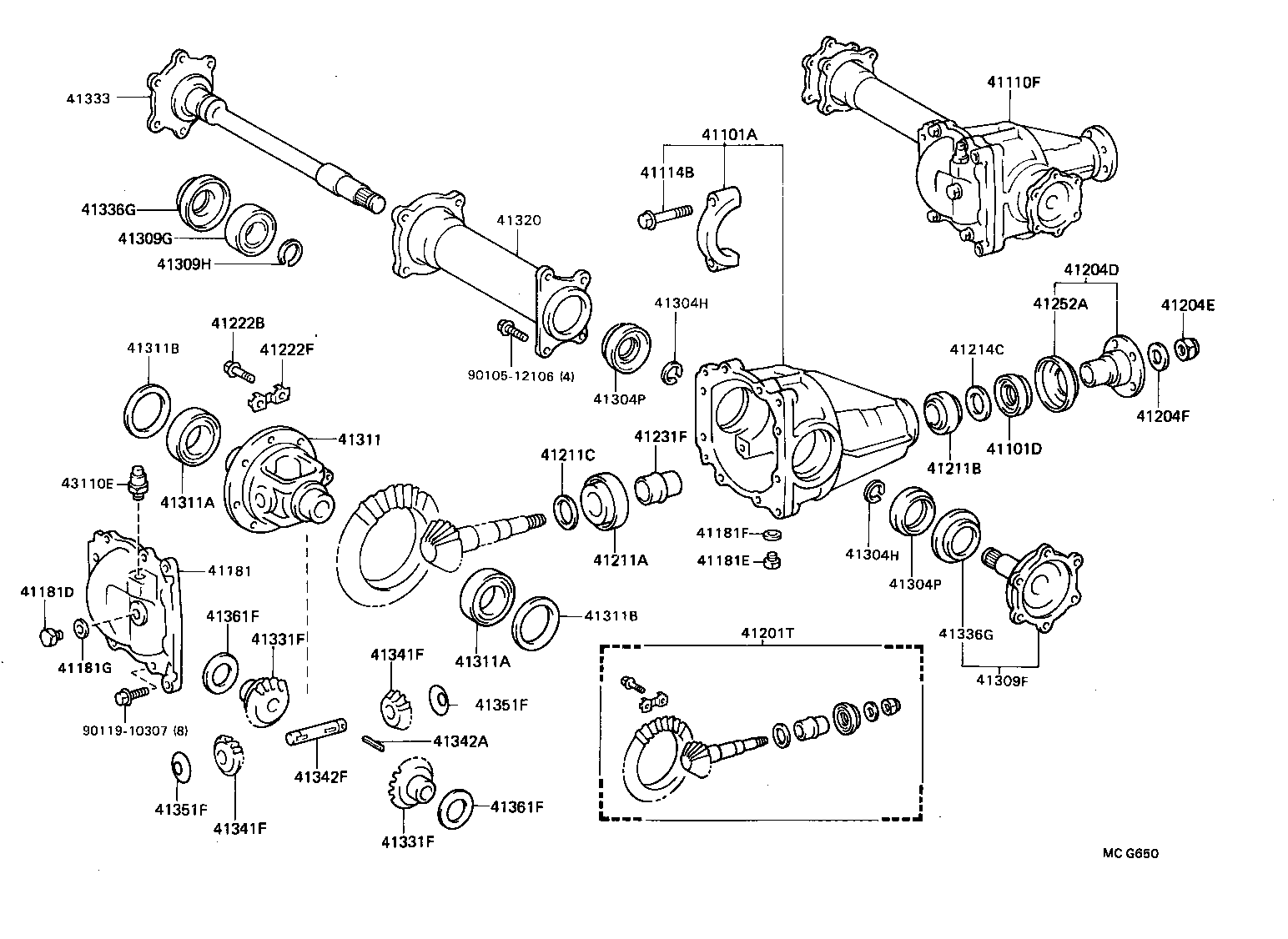  MODEL F |  FRONT AXLE HOUSING DIFFERENTIAL