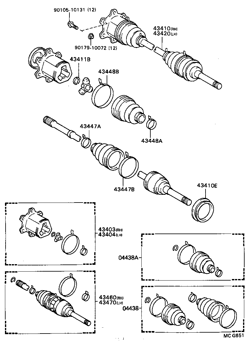  MODEL F |  FRONT DRIVE SHAFT