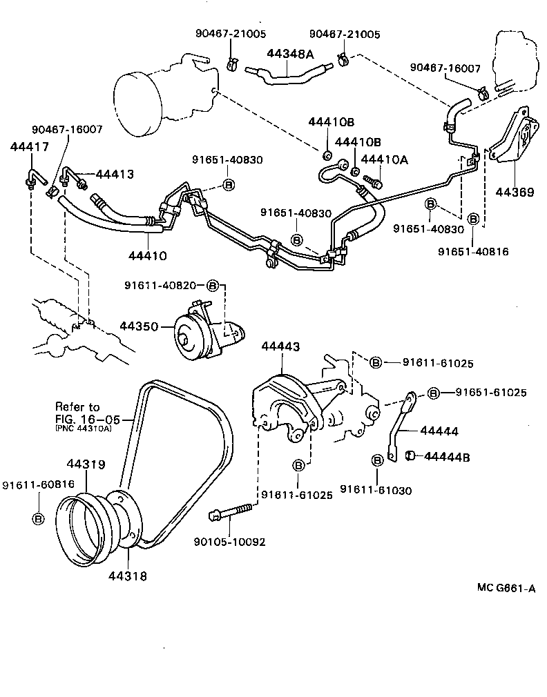  MODEL F |  POWER STEERING TUBE