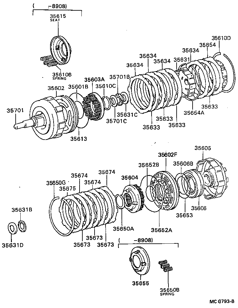  MODEL F |  BRAKE BAND MULTIPLE DISC CLUTCH ATM