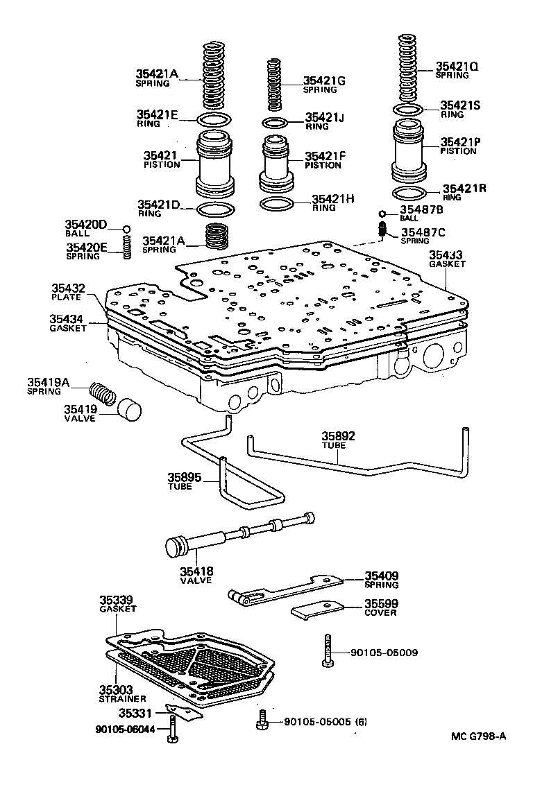  VAN |  VALVE BODY OIL STRAINER ATM