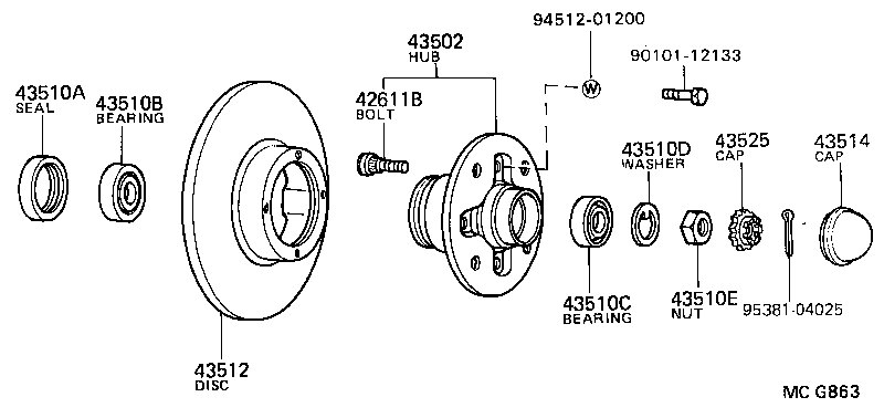  MODEL F |  FRONT AXLE HUB