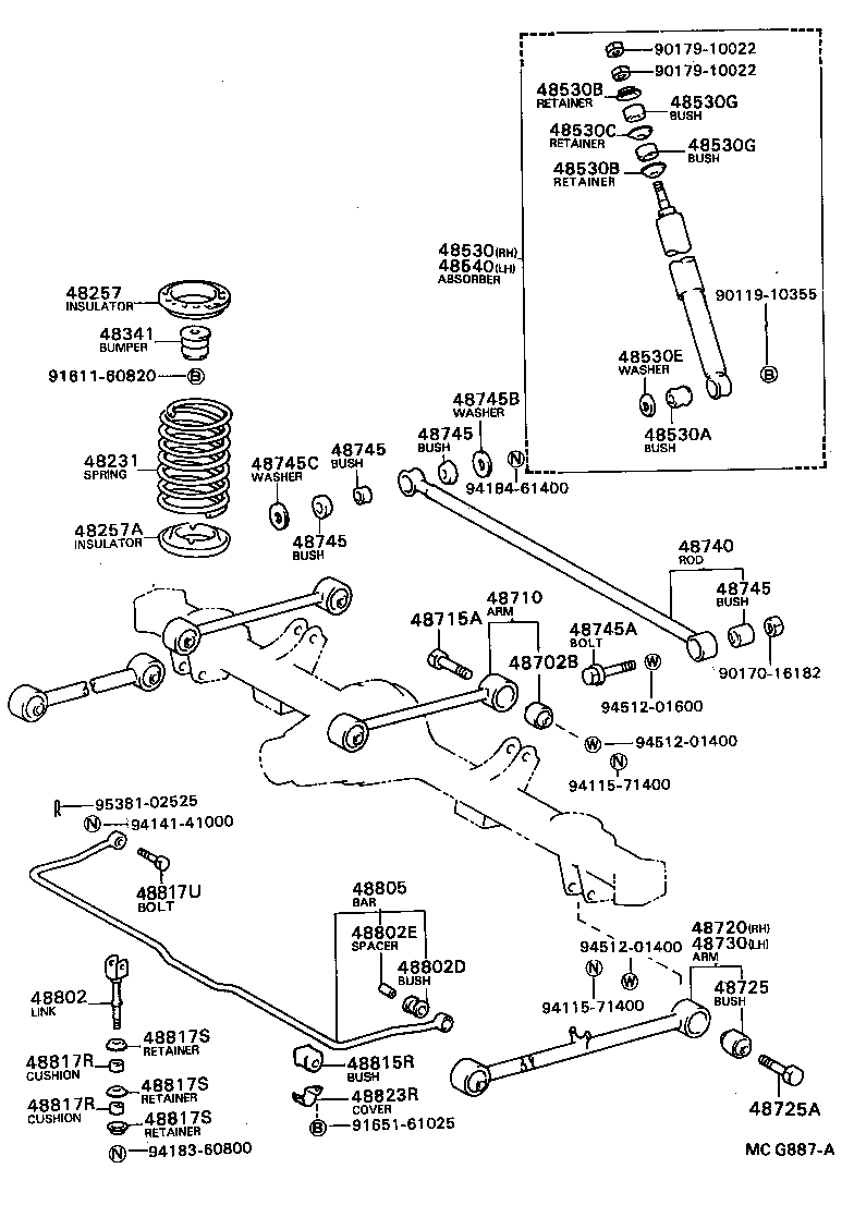  MODEL F |  REAR SPRING SHOCK ABSORBER