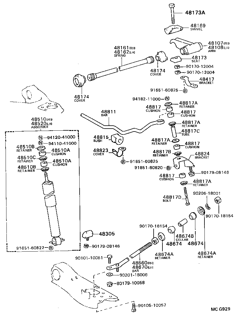  MODEL F |  FRONT SPRING SHOCK ABSORBER