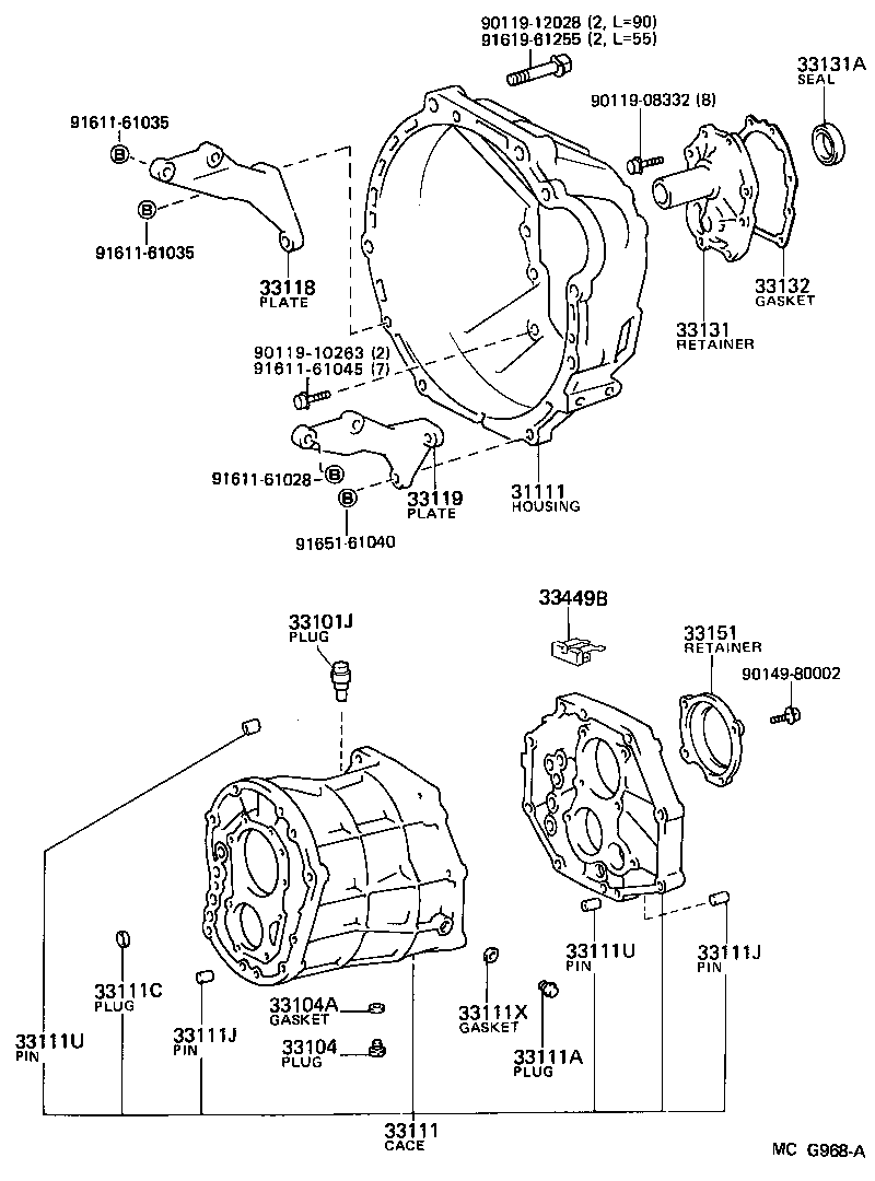  LITEACE VAN WAGON |  CLUTCH HOUSING TRANSMISSION CASE MTM