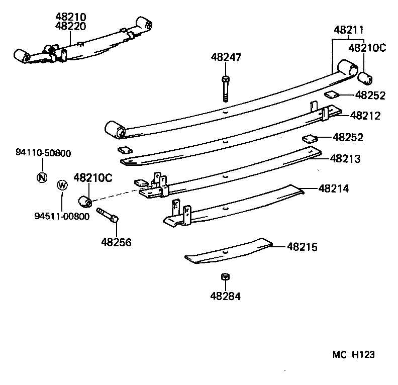  LITEACE VAN WAGON |  REAR SPRING SHOCK ABSORBER