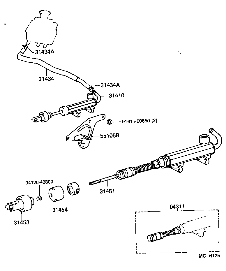  LITEACE VAN WAGON |  CLUTCH MASTER CYLINDER