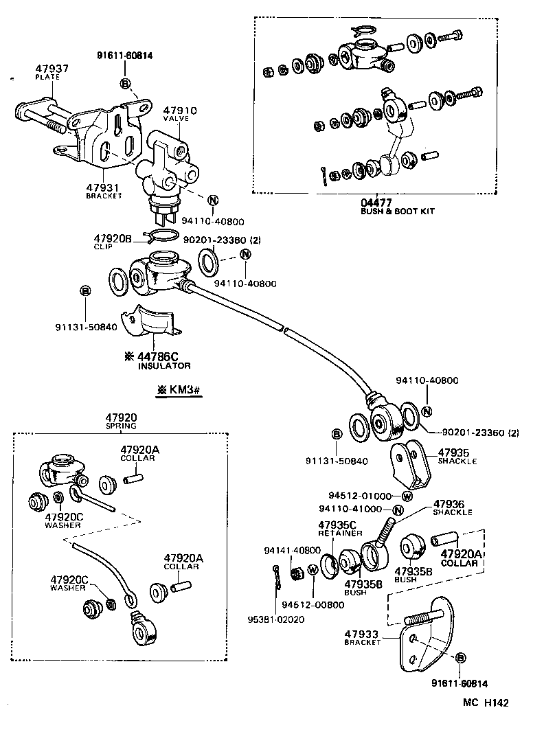  LITEACE VAN WAGON |  BRAKE TUBE CLAMP