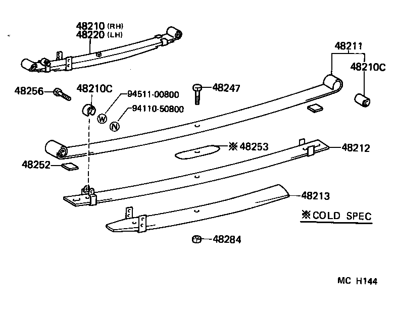  LITEACE VAN WAGON |  REAR SPRING SHOCK ABSORBER