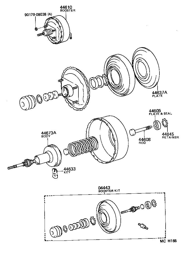  LITEACE VAN WAGON |  BRAKE BOOSTER VACUUM TUBE